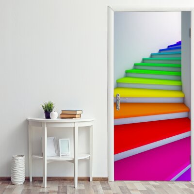 наклейки Цветная лестница