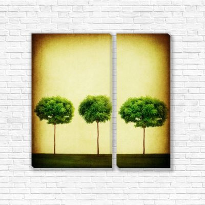 модульные картины три дерева
