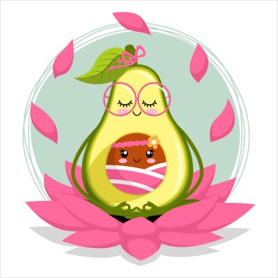 постеры Авокадо йога